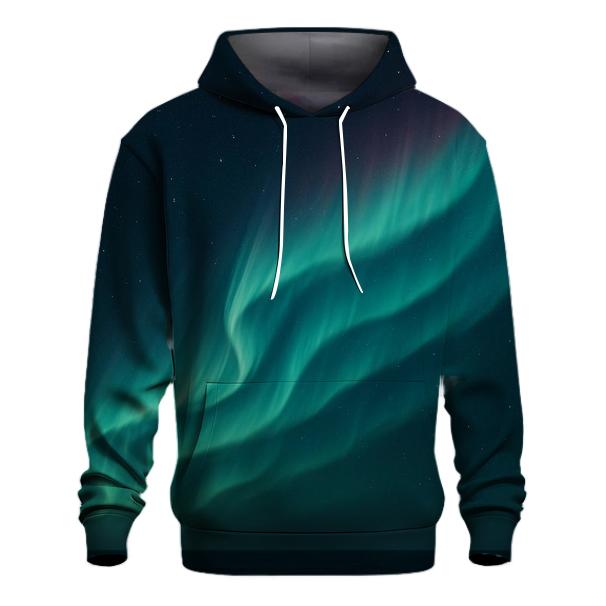 Aurora Oval Over Midnight Sea zip-up hoodies