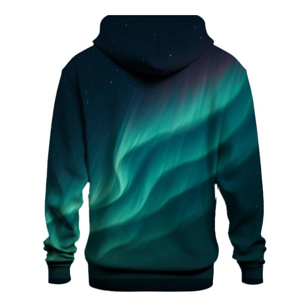 Aurora Oval Over Midnight Sea zip-up hoodies