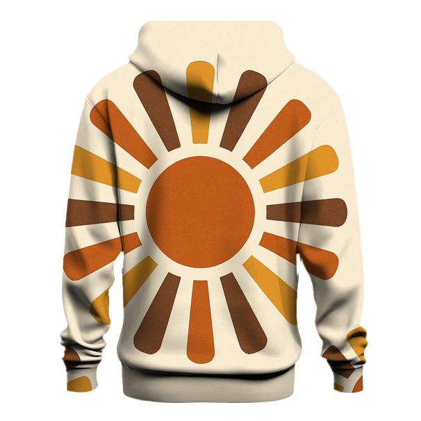 Groovy Sunburst Wallpaper custom hoodies
