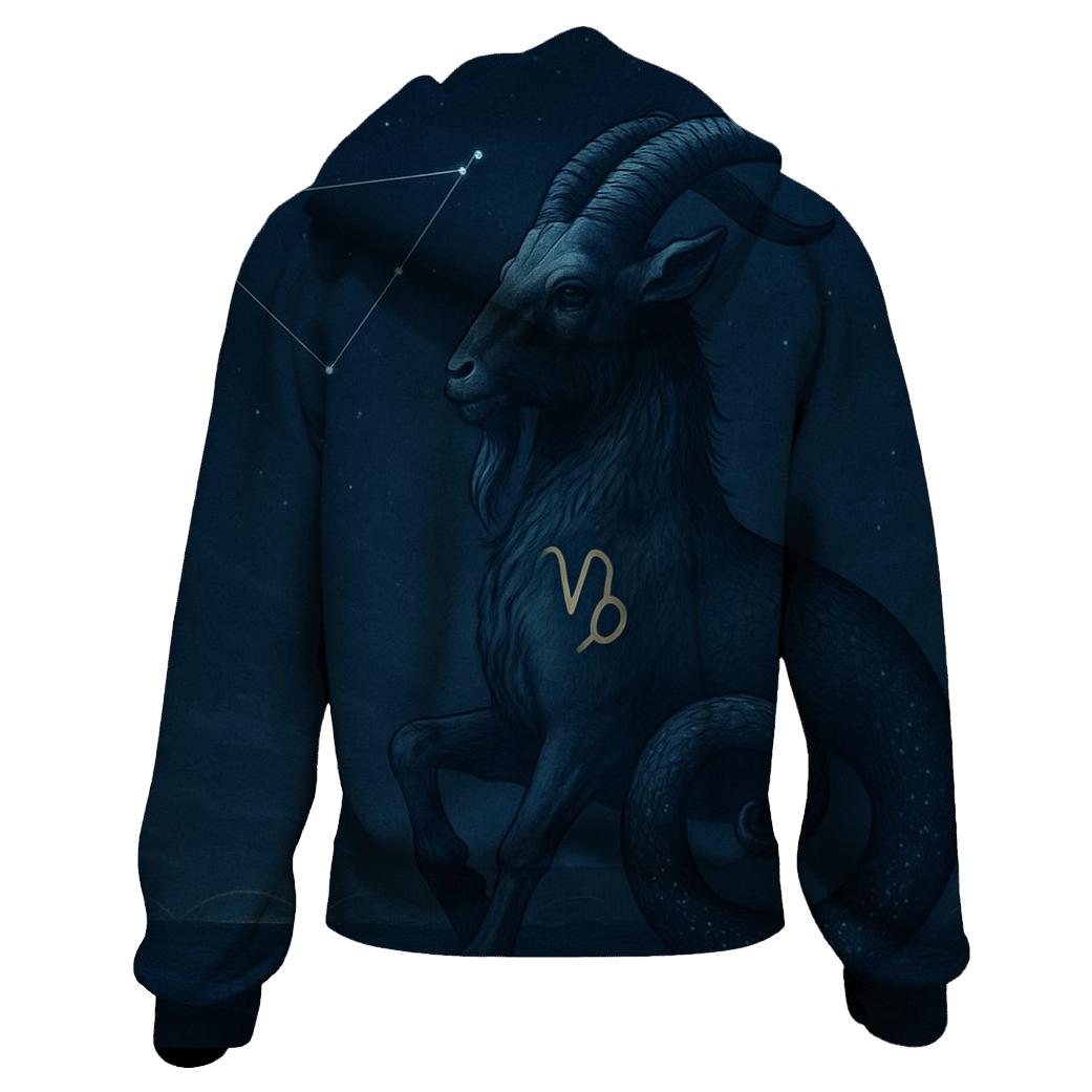 Capricorn Sea Goat Under Solstice Star Arc custom hoodies