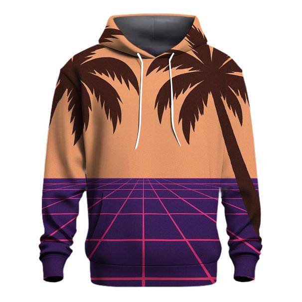 Disco Laser Grid Palms hoodie styles