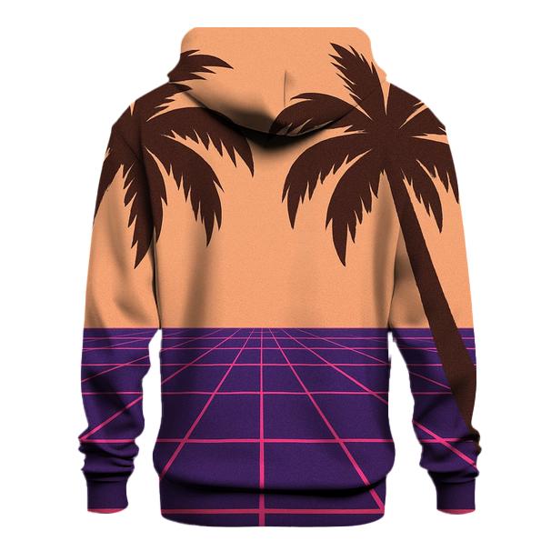 Disco Laser Grid Palms hoodie styles