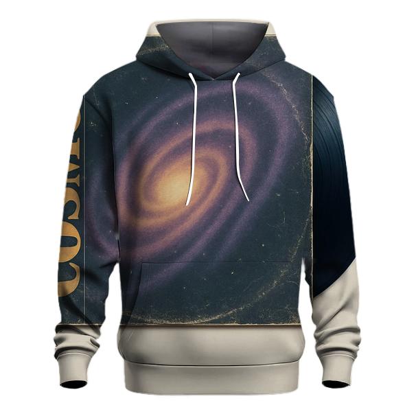 Worn Vinyl Record Galaxy Sleeve lightweight hoodies