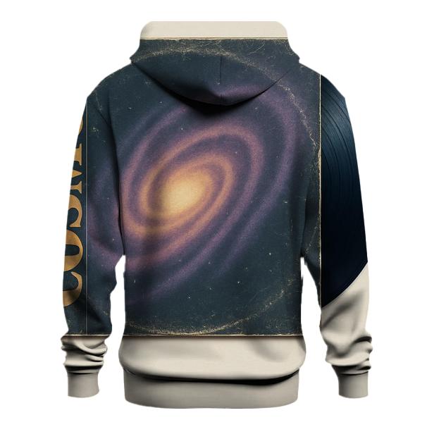 Worn Vinyl Record Galaxy Sleeve lightweight hoodies