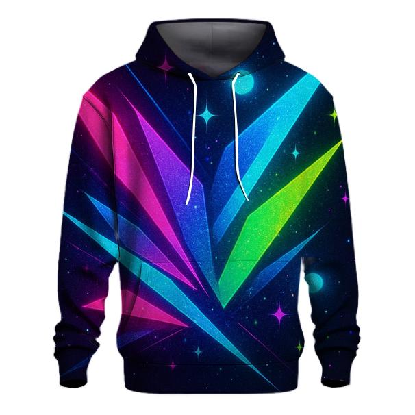 Neon Prism Streetlight Burst hoodies fashion
