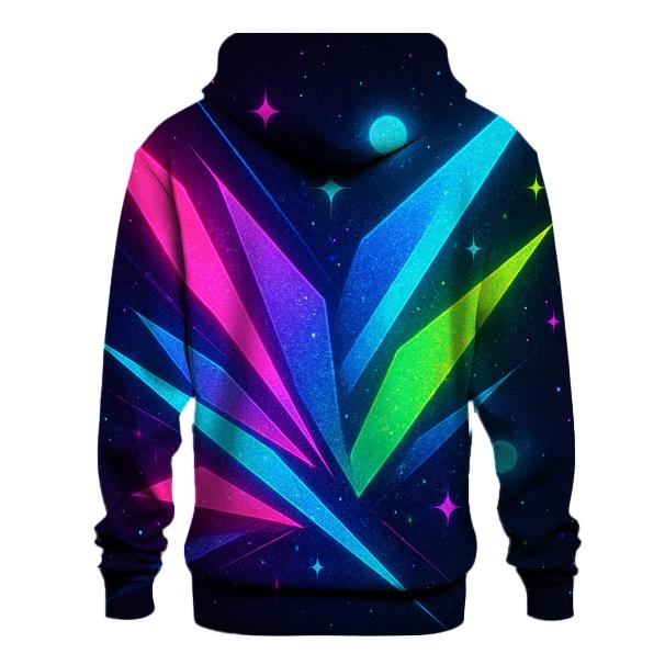 Neon Prism Streetlight Burst hoodies fashion