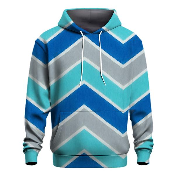 Comet Tail Chevron Accordion embroidered hoodies