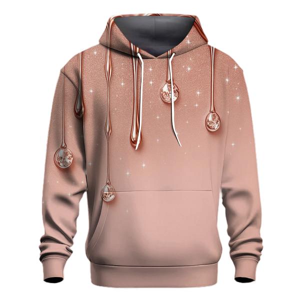 Rose Gold Velvet Drip Canopy printed hoodies