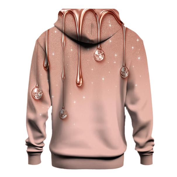Rose Gold Velvet Drip Canopy printed hoodies