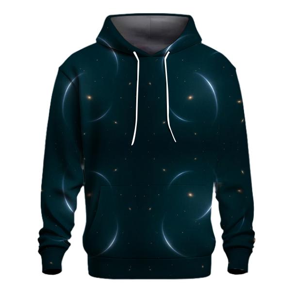 Gravitational Lens Arc Constellation embroidered hoodies