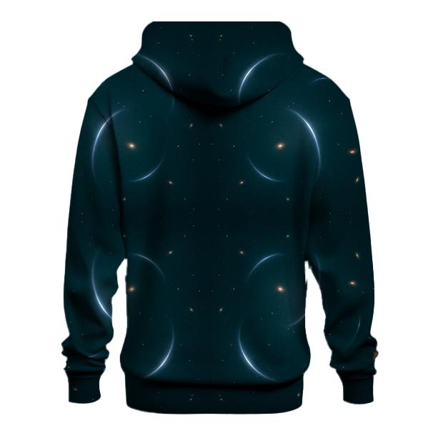 Gravitational Lens Arc Constellation embroidered hoodies