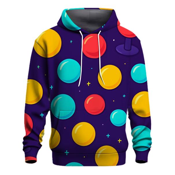 Arcade Button Galaxy Scatter designer hoodies
