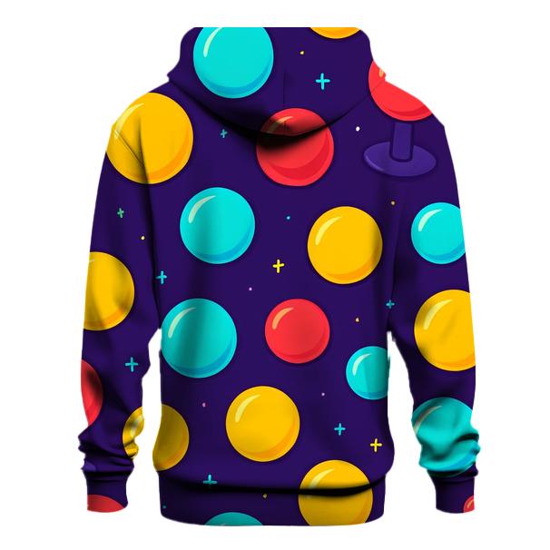 Arcade Button Galaxy Scatter designer hoodies