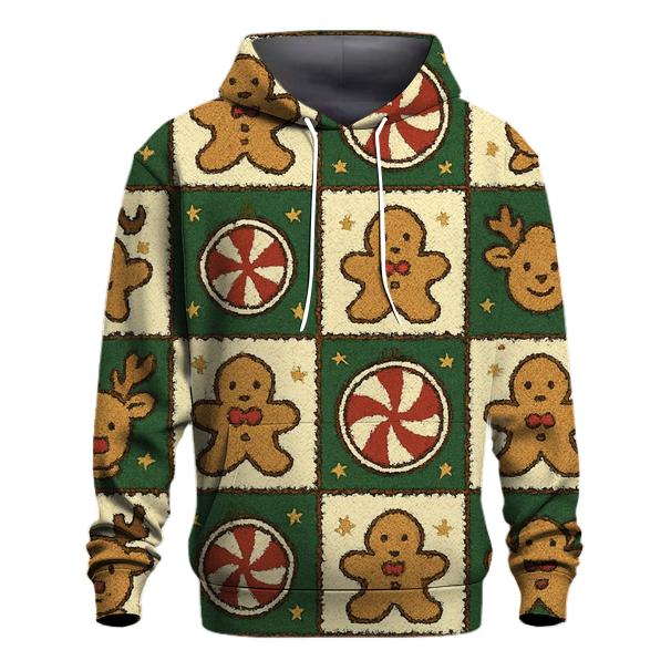 Reindeer Snack Time Checkerboard Design hoodie designs