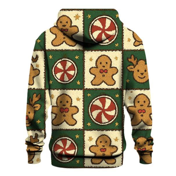 Reindeer Snack Time Checkerboard Design hoodie designs