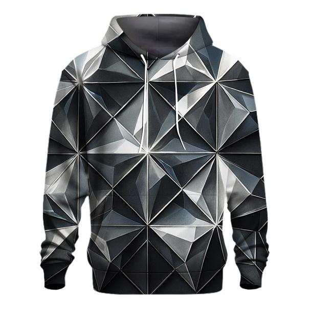 Silver Charcoal Facet Lattice premium hoodies