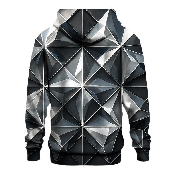 Silver Charcoal Facet Lattice premium hoodies