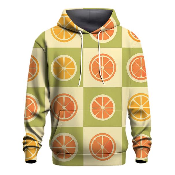 Retro Kitchen Checker Citrus hoodie trends