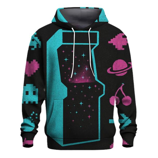 Classic Arcade Cabinet Starfield Flyer lightweight hoodies