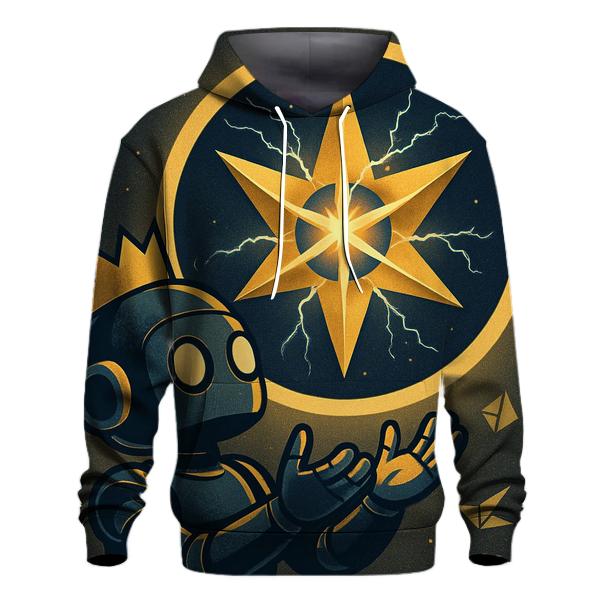 Paper Crown Star Engine zip-up hoodies
