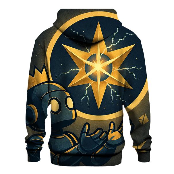 Paper Crown Star Engine zip-up hoodies