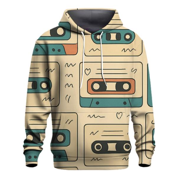 Cassette Label Doodle Blocks heavyweight hoodies