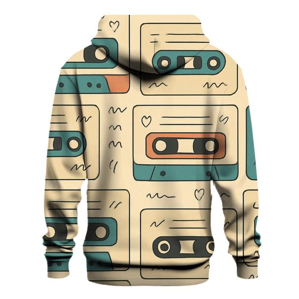 Cassette Label Doodle Blocks heavyweight hoodies