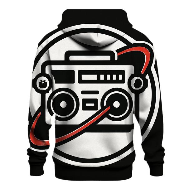 Boombox Orbit Badge embroidered hoodies
