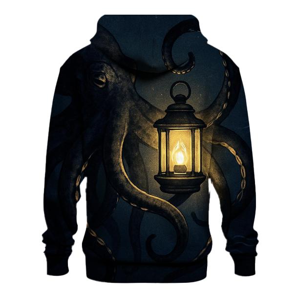 Ink Wash Octopus Lantern designer hoodies