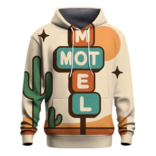 Terracotta Desert Motel Signage custom hoodies