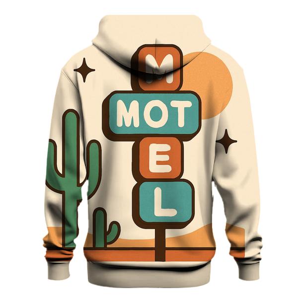 Terracotta Desert Motel Signage custom hoodies