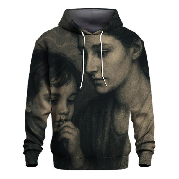 The Echo That Answers Before You Speak embroidered hoodies