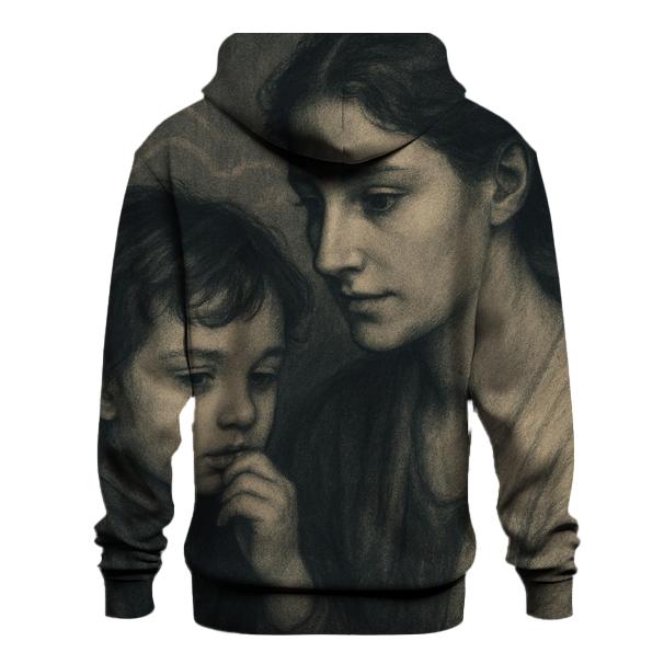 The Echo That Answers Before You Speak embroidered hoodies