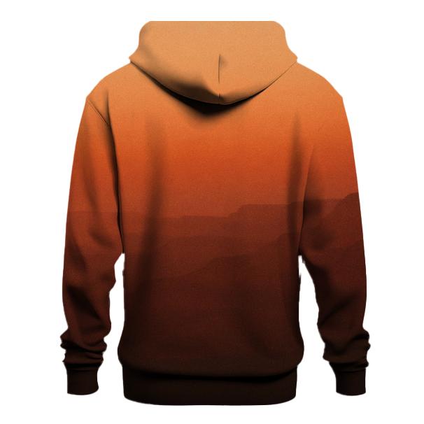 Canyon Ember Dusk Gradient zip-up hoodies
