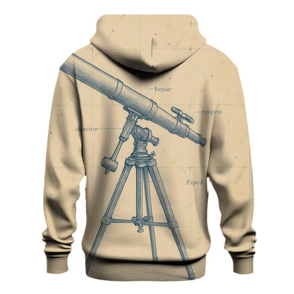 Old Observatory Blueprint Coffeehouse Print pullover hoodies