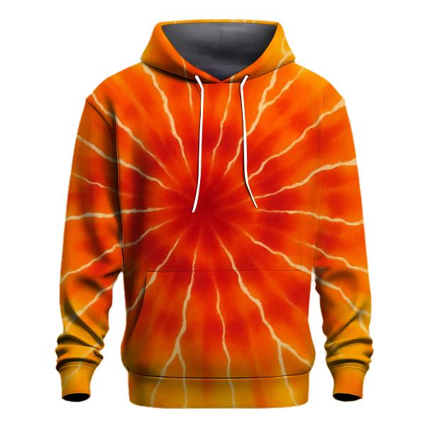 Solar Flare Crinkle Burst embroidered hoodies
