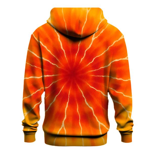 Solar Flare Crinkle Burst embroidered hoodies