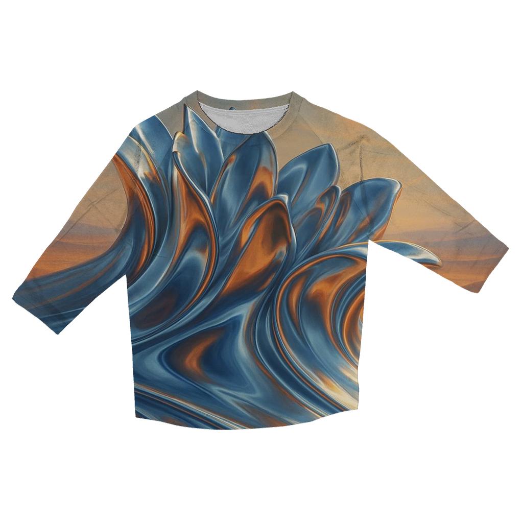 Chrome Mirage Dune Bloom custom 3/4 sleeve shirts