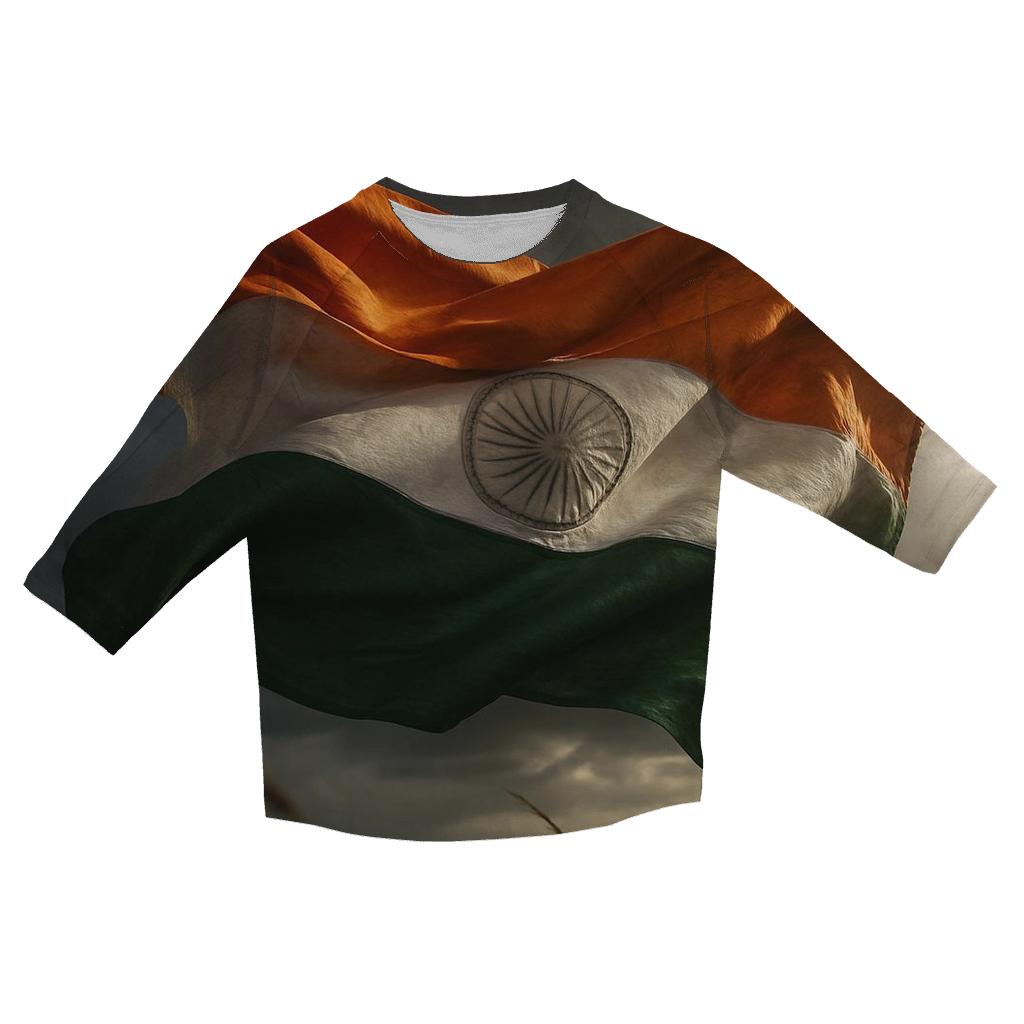 Saffron Storm India trendy 3/4 sleeve tops