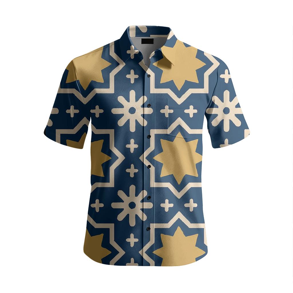 Byzantine Star Medallion Tesserae Matrix fashion embroidery shirts