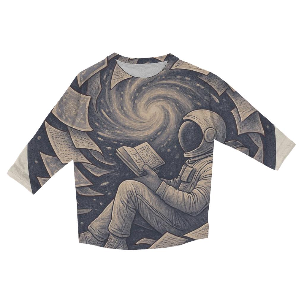 Subspace Library Of Floating Pages personalized 3/4 sleeve tees