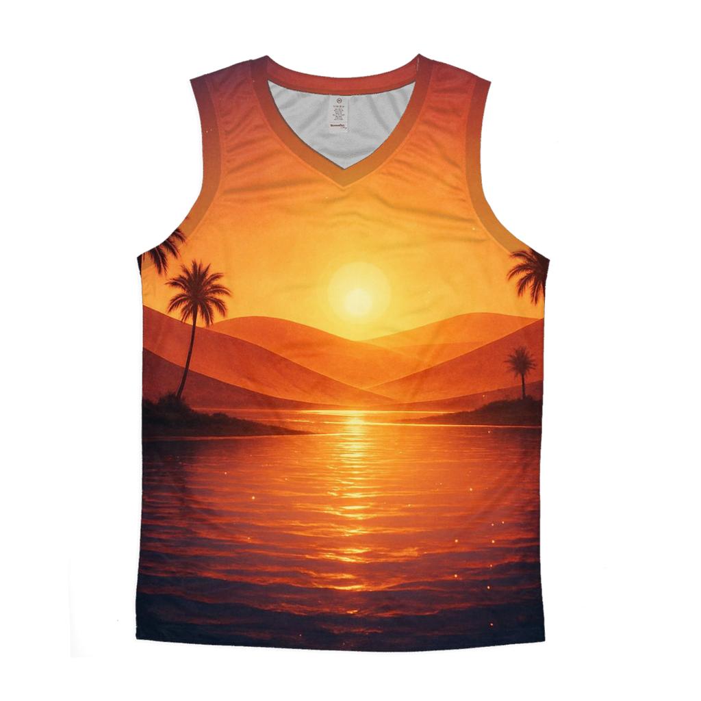 Mirage Lagoon Sundown trendy fitted tank tops