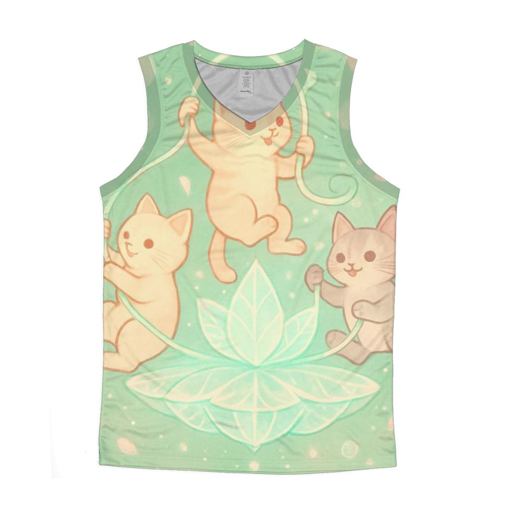 Crystal Garden Cat Carousel personalized athletic tanks