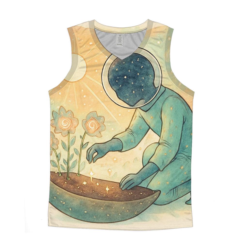 Garden Of Binary Suns personalized athletic tanks