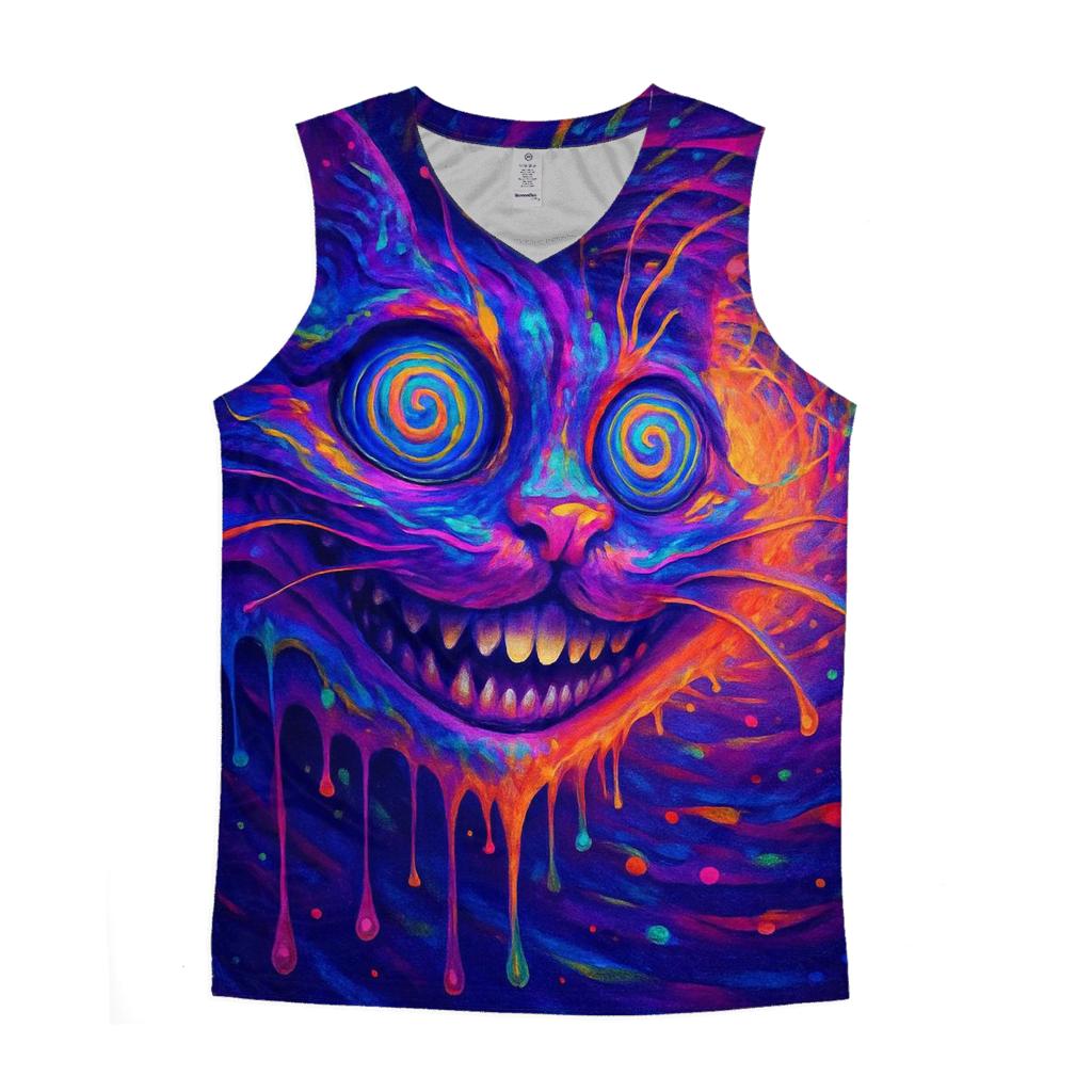 Psychedelic Spiral Cheshire Drift stylish racerback tanks