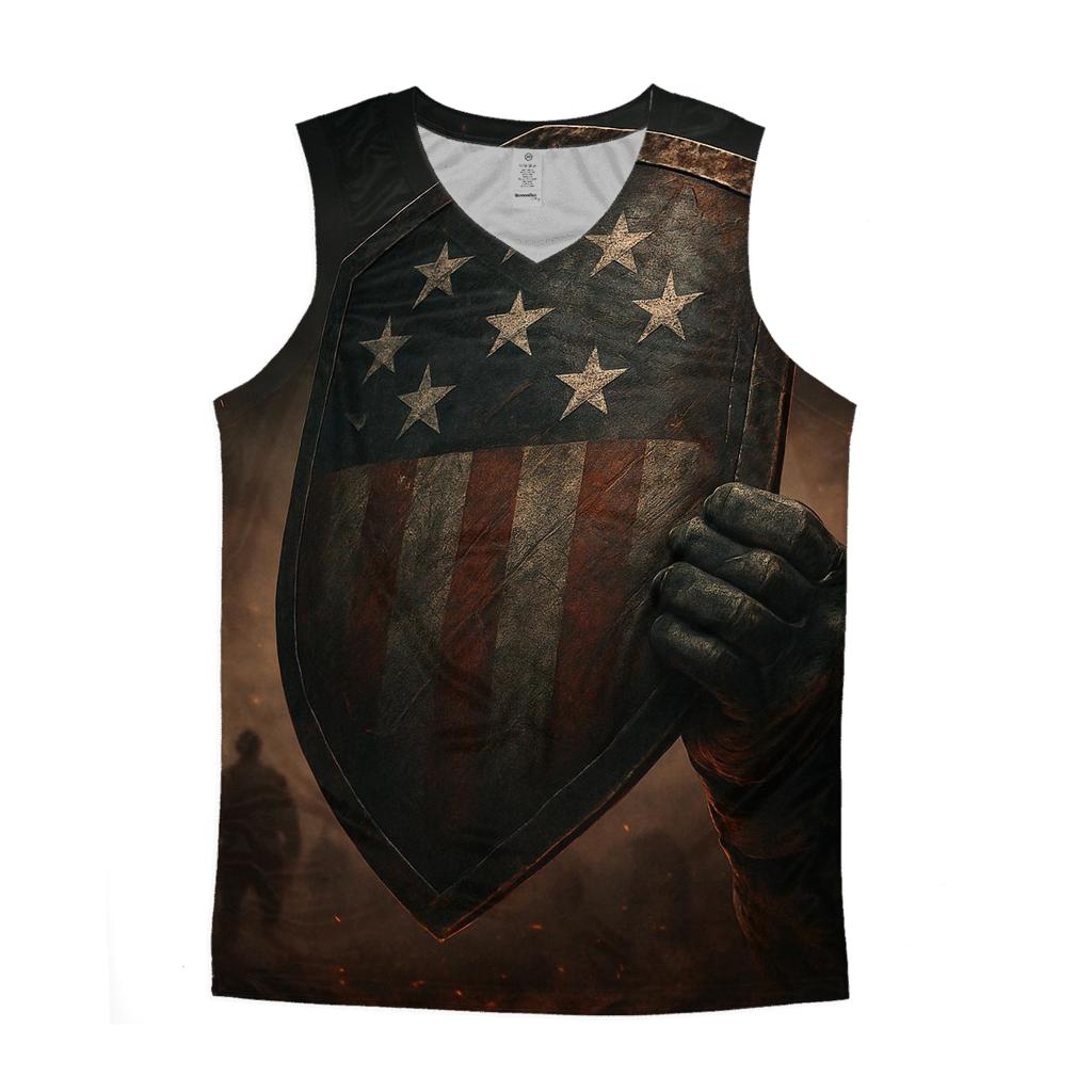 Iron Resolve And Ember Stars cotton sleeveless tops