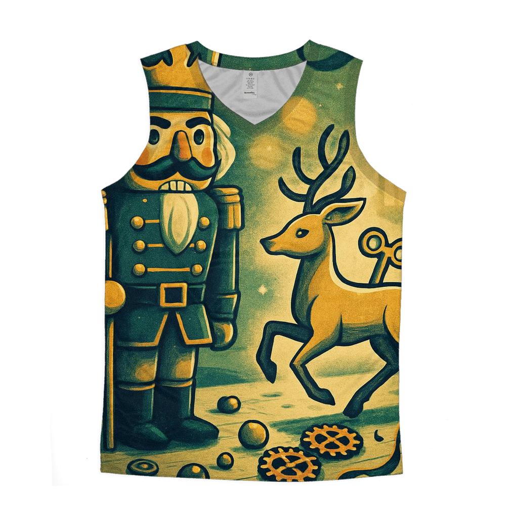 Nutcracker Toy Workshop With Clockwork Deer trendy fitted tank tops