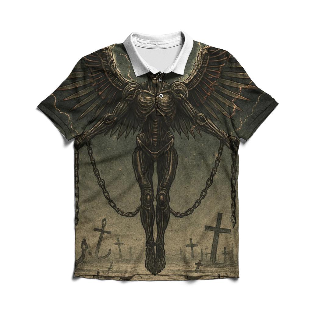Iron Seraph Of The Salt Grave premium cotton polo shirts