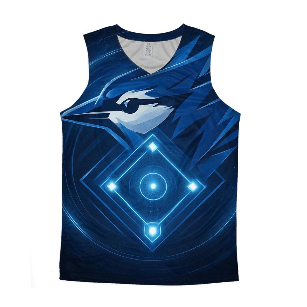 Diamond Pulse In Blue Jays Motion casual summer tank tops