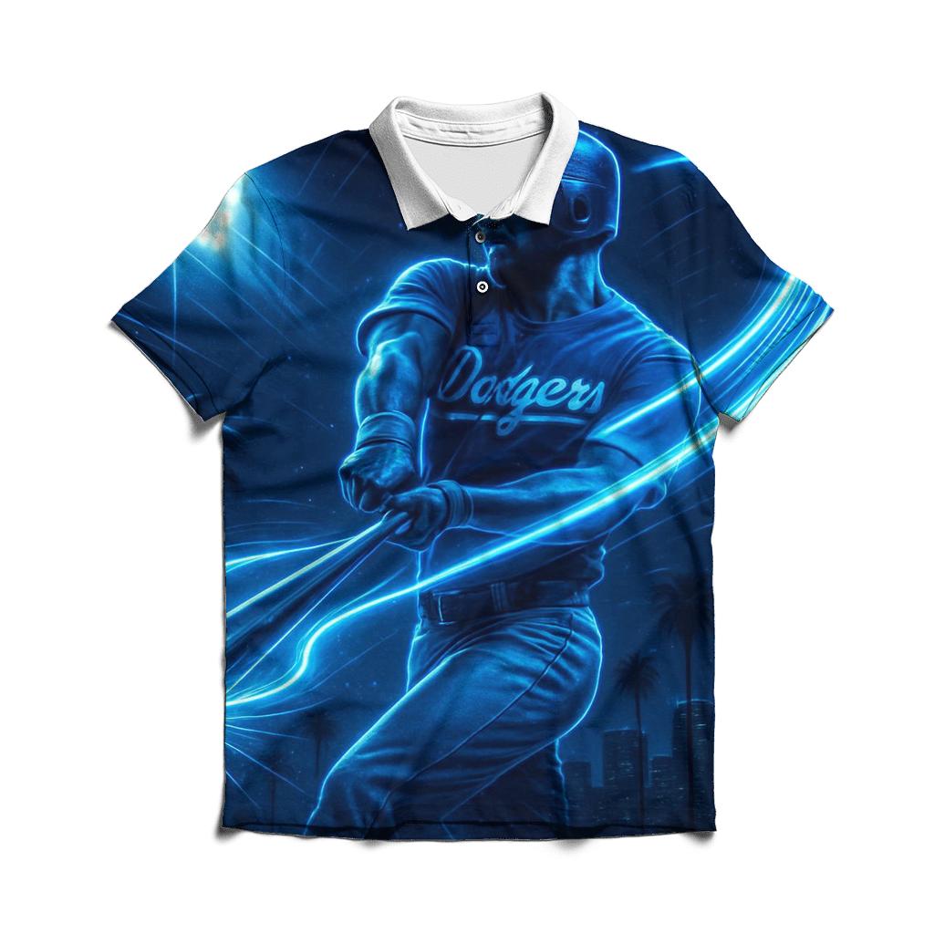 Electric Swing Over The Palm Lined Diamond personalized polo shirts